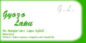 gyozo lapu business card